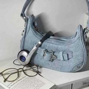 Y2K Star Shoulder Bag - Retro 90s Grunge, Summer Y2K Outfits, Popstar & Club