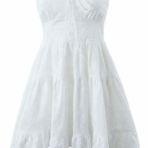 Y2K Strapless Lace Mini Dress - 90s Grunge, Retro Summer Party & Club Outfit