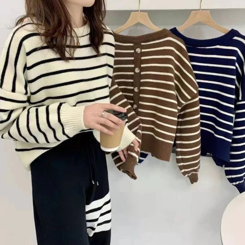 Y2K Striped Turtleneck Sweater - Retro 90s Grunge, Summer & Party Outfits