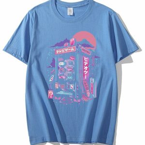 Y2K Summer Outfits: Vaporwave Retro Gaming T-Shirts - 90s Grunge, Pastel Goth, Hip