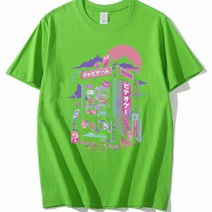 Y2K Summer Outfits: Vaporwave Retro Gaming T-Shirts - 90s Grunge, Pastel Goth, Hip