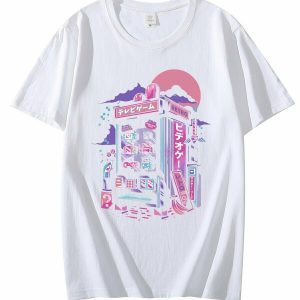 Y2K Summer Outfits: Vaporwave Retro Gaming T-Shirts - 90s Grunge, Pastel Goth, Hip