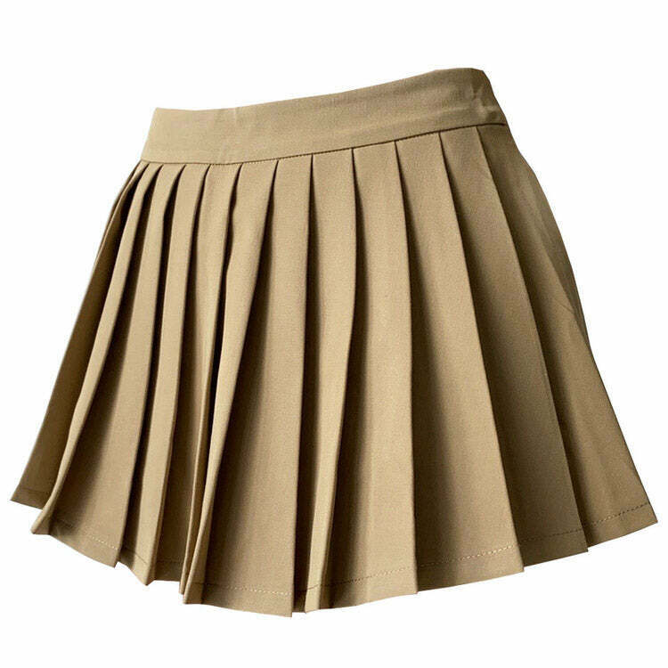 Y2K Summer Pleated Skirt - Retro 90s Fashion, Grunge, Pastel Goth, Y2K