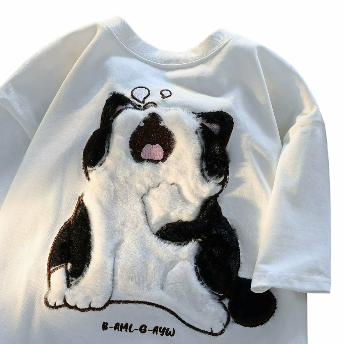 Y2K Summer Yawning Cat T-Shirt - Retro 90s Fashion, Grunge, Pastel Goth, Y2