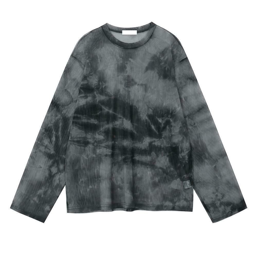 Y2K Tie Dye Mesh T-Shirt - Retro 90s Grunge, Summer Y2K Outfits, Pastel