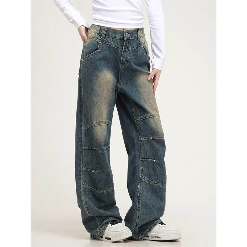 Y2K Vintage Blue Denim Jeans - High Street Fashion for Women