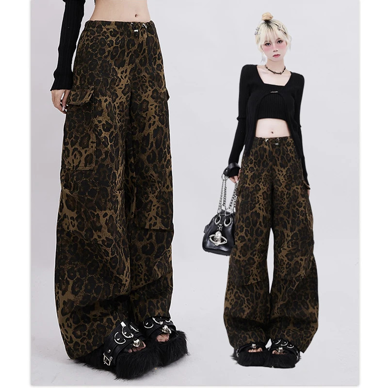 Y2K Vintage Brown High Waist Jeans - Streetwear Harajuku Fashion