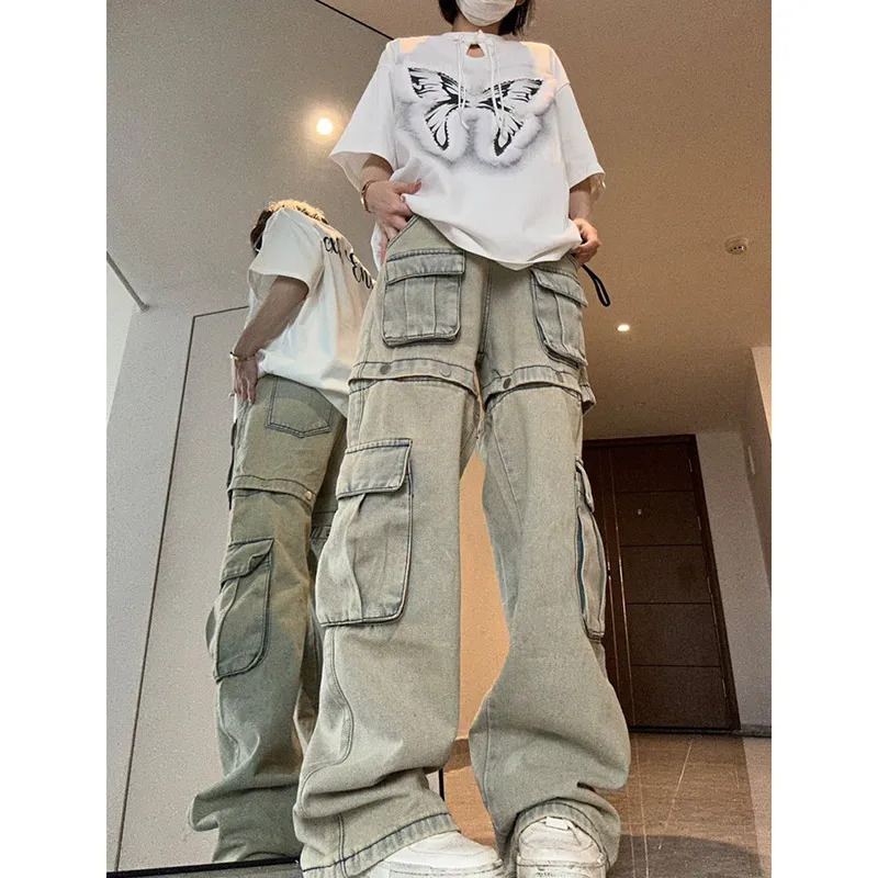 Y2K Vintage High Waist Loose Jeans - American Retro Harajuku Streetwear