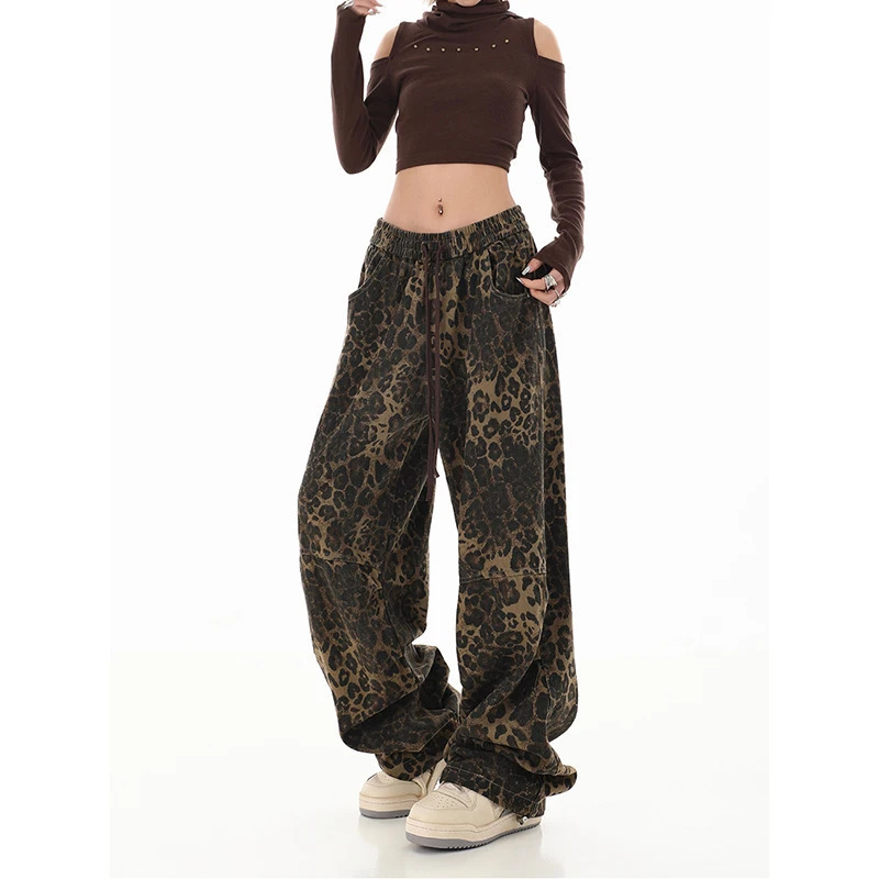 Y2K Vintage High Waist Straight Jeans - Grunge Denim Trouser